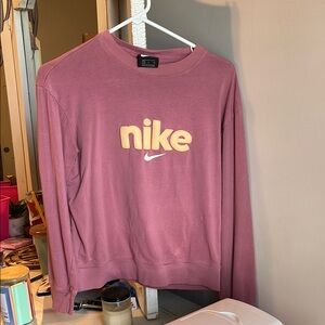 Nike Pink Crew Neck Sweater